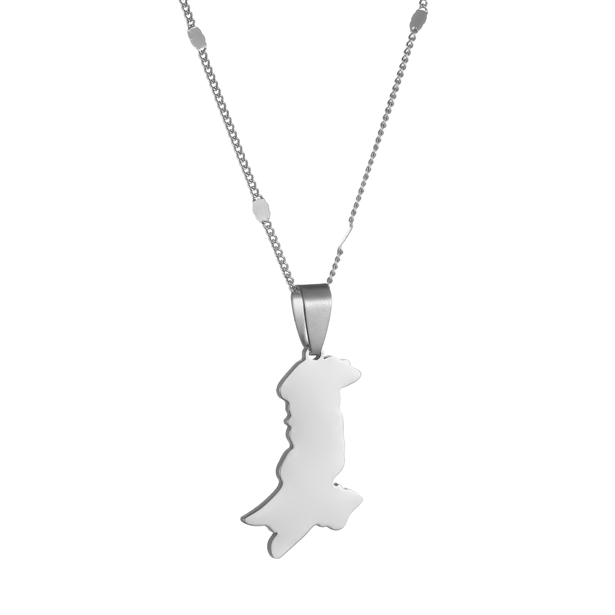 Ethnic Fashion Pakistan - Pakistan Map & Flag Pendant Necklaces