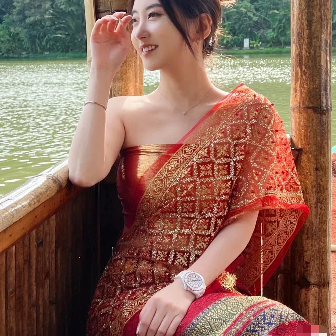 Batik Sarong Wrap - Luxury Thai Women's Vintage Dress Thailand