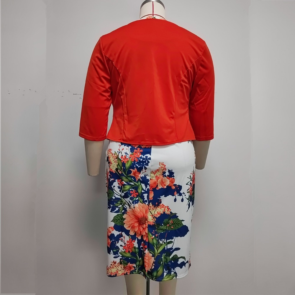 Ethnic Fashion Pakistan - Women's Long-Sleeved Printed Fashion Set Autumn