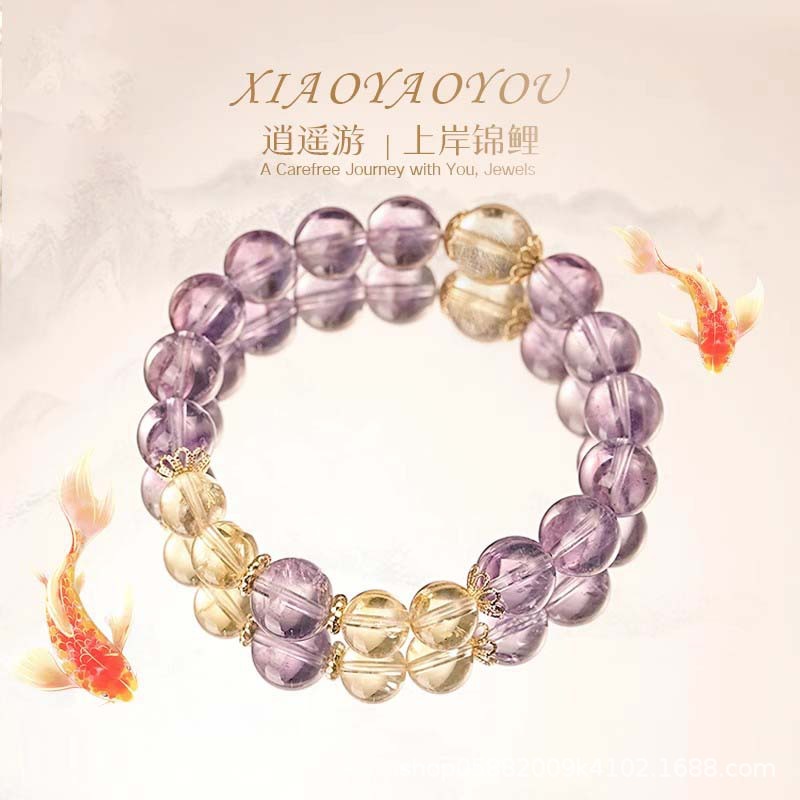 Ethnic Fashion Design - Natural Brazilian Design Glass Body Amethyst