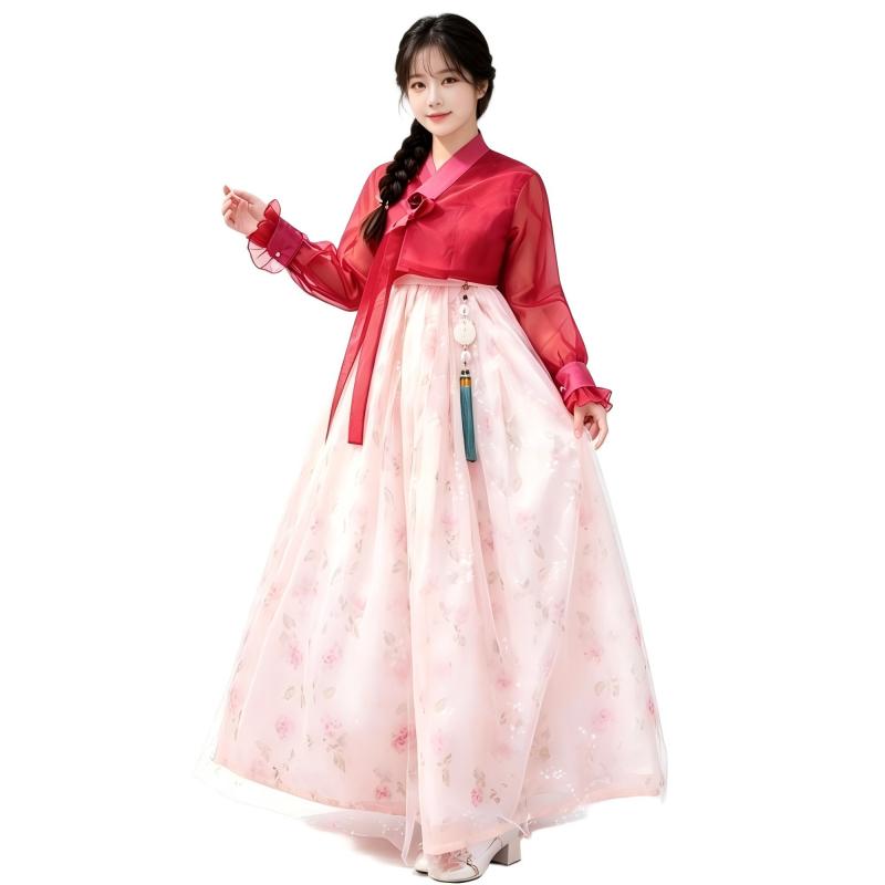 Hanbok Modern Set - Women Modern Hanbok Korean Traditional Outfit