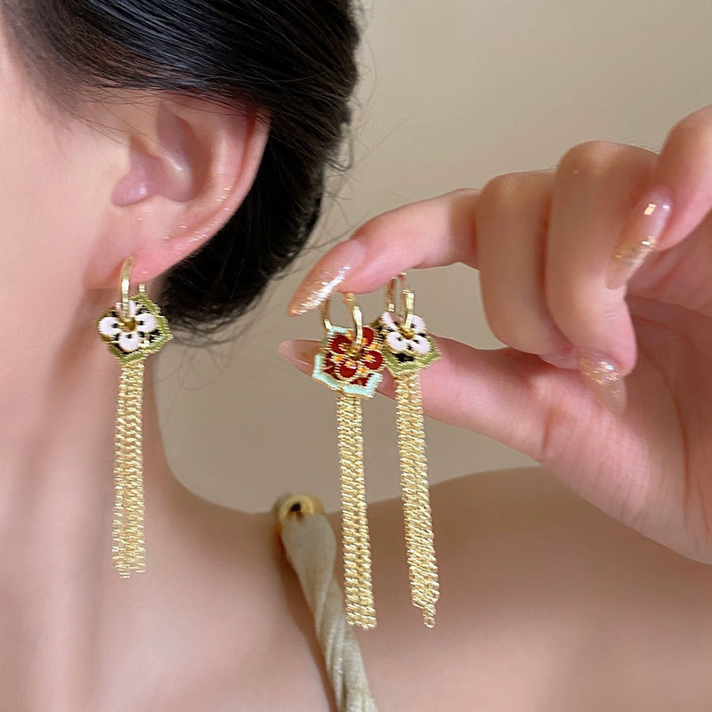 Ethnic Fashion Way - Ethnic Chinese Colored Enamel Multiple Wear