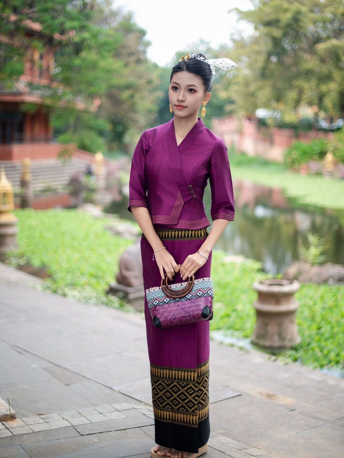 2pcs Thailand Myanmar Long-gyi - Batik Sarong Wrap review and price