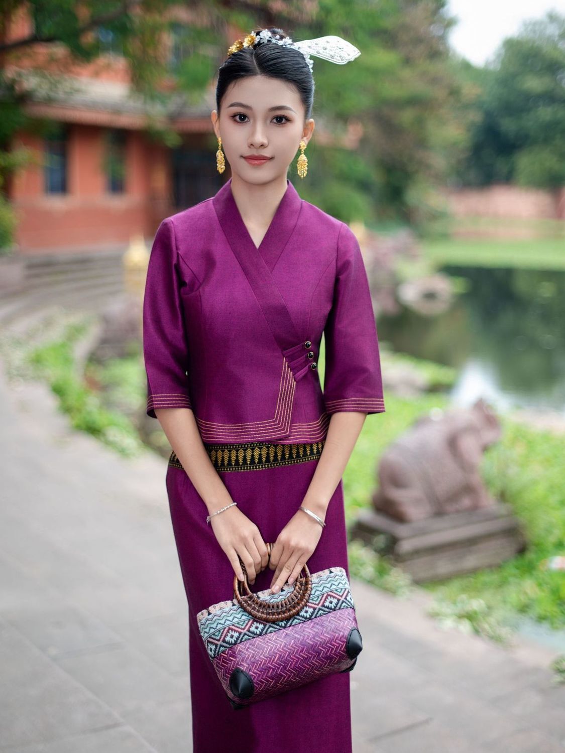 2pcs Thailand Myanmar Long-gyi - Batik Sarong Wrap review and price