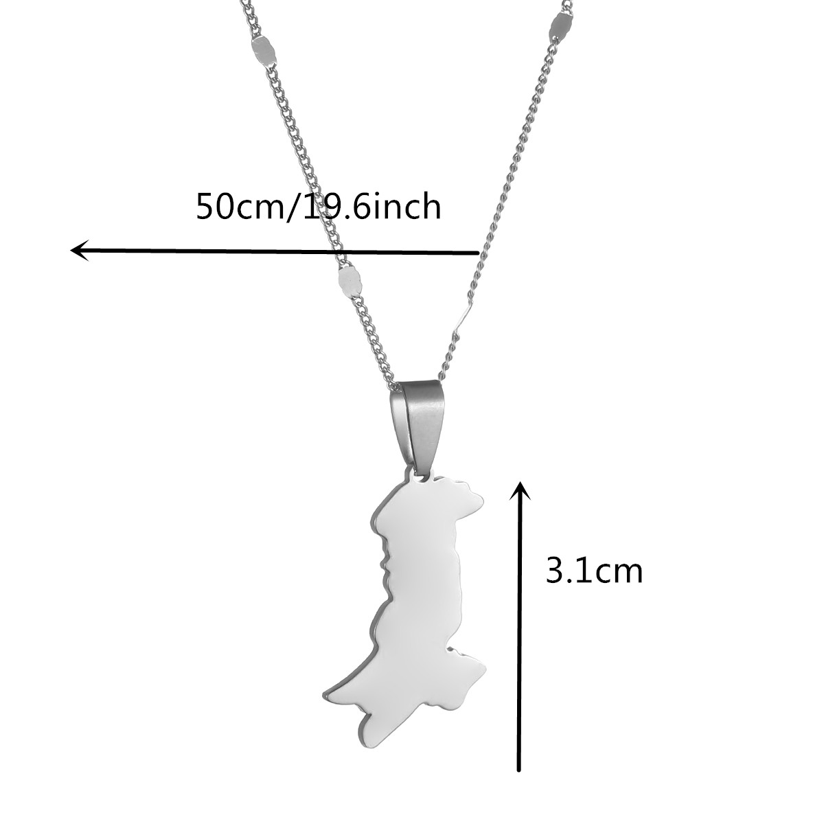 Pakistan Map & Flag Pendant Ne - Ethnic Fashion Pakistan review and price