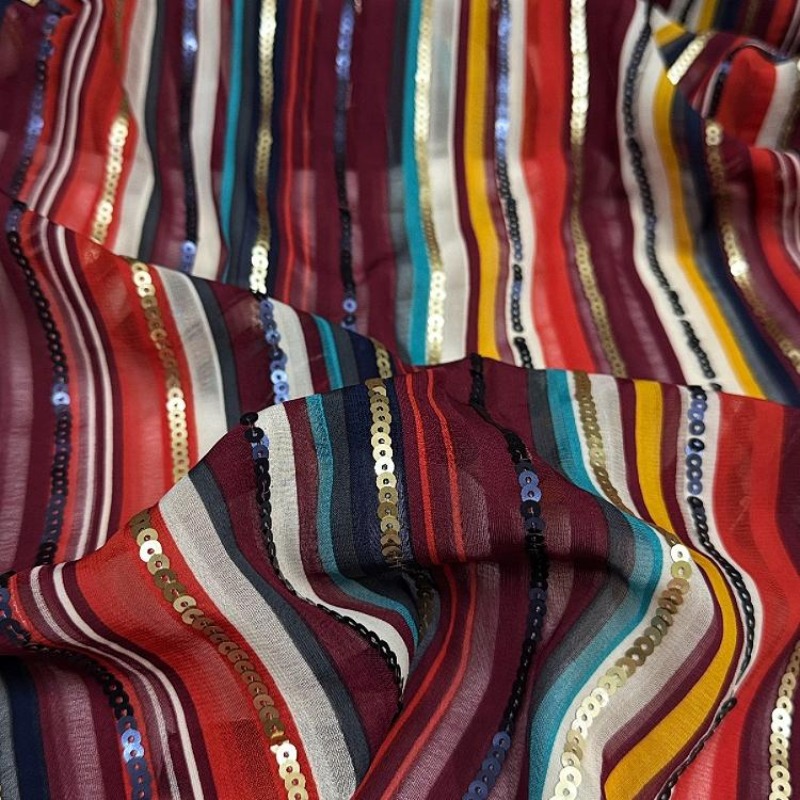 Colorful Striped Embroidered S - Ethnic Fashion Design review and price