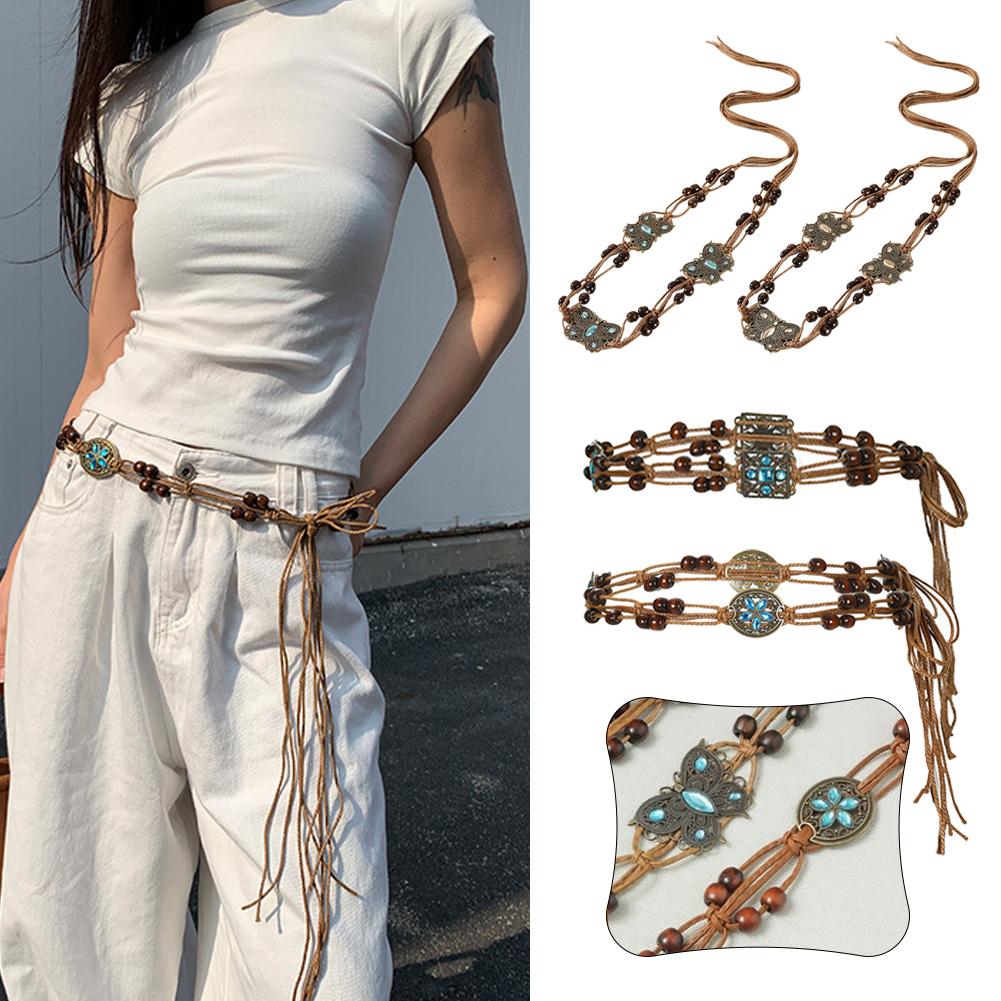 2025 NEW Bohemian Woven Waist  - Ethnic Fashion Show review and price