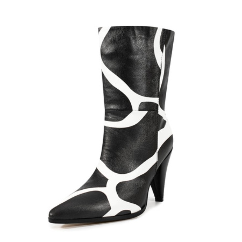 Bicolor Spike Heels Pull On Fa - Ethnic Fashion Runway review and price