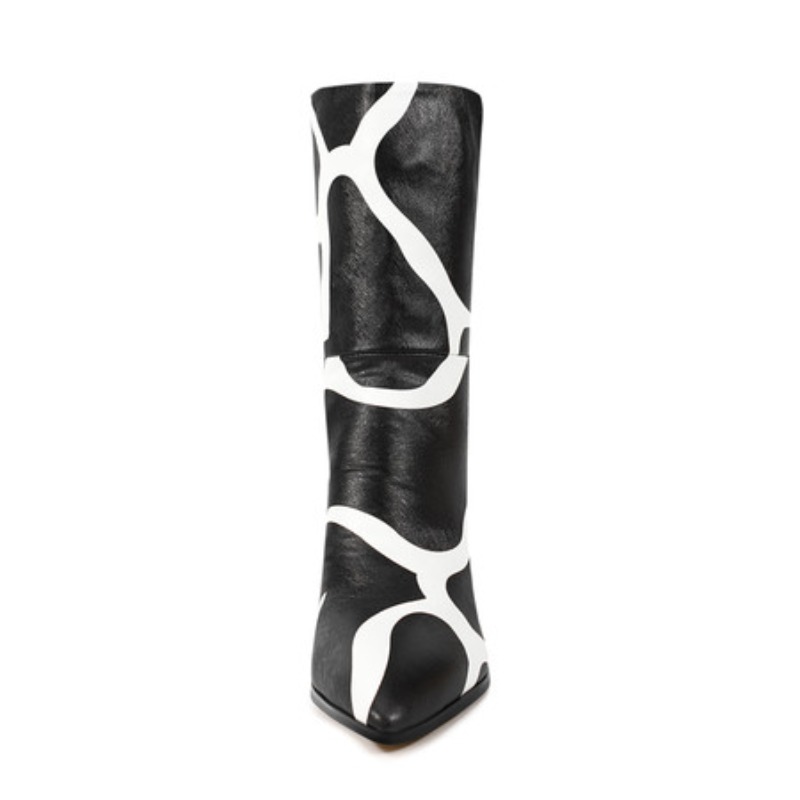 Bicolor Spike Heels Pull On Fa - Ethnic Fashion Runway review and price