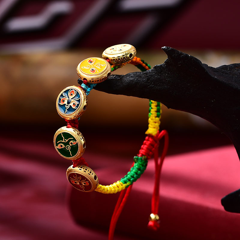 Tibetan Bracelet Hand Woven Ro - Ethnic Fashion Way review and price