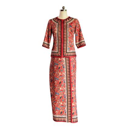 Singapore Airlines Flight Atte - Batik Sarong Wrap review and price