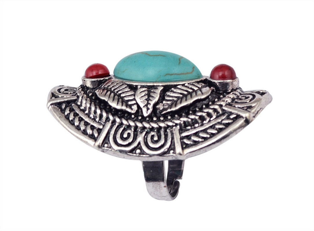 Boho Ethnic Tibet Turquoise Ri - Ethnic Fashion Pakistan review and price
