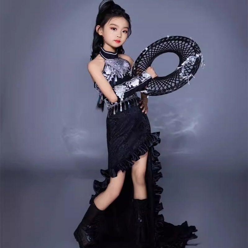 Children's Suit Trailing Skirt - Ethnic Fashion Runway review and price