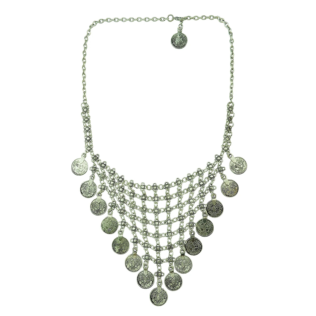 Multi-style Vintage Coin Choke - Ethnic Fashion Pakistan review and price