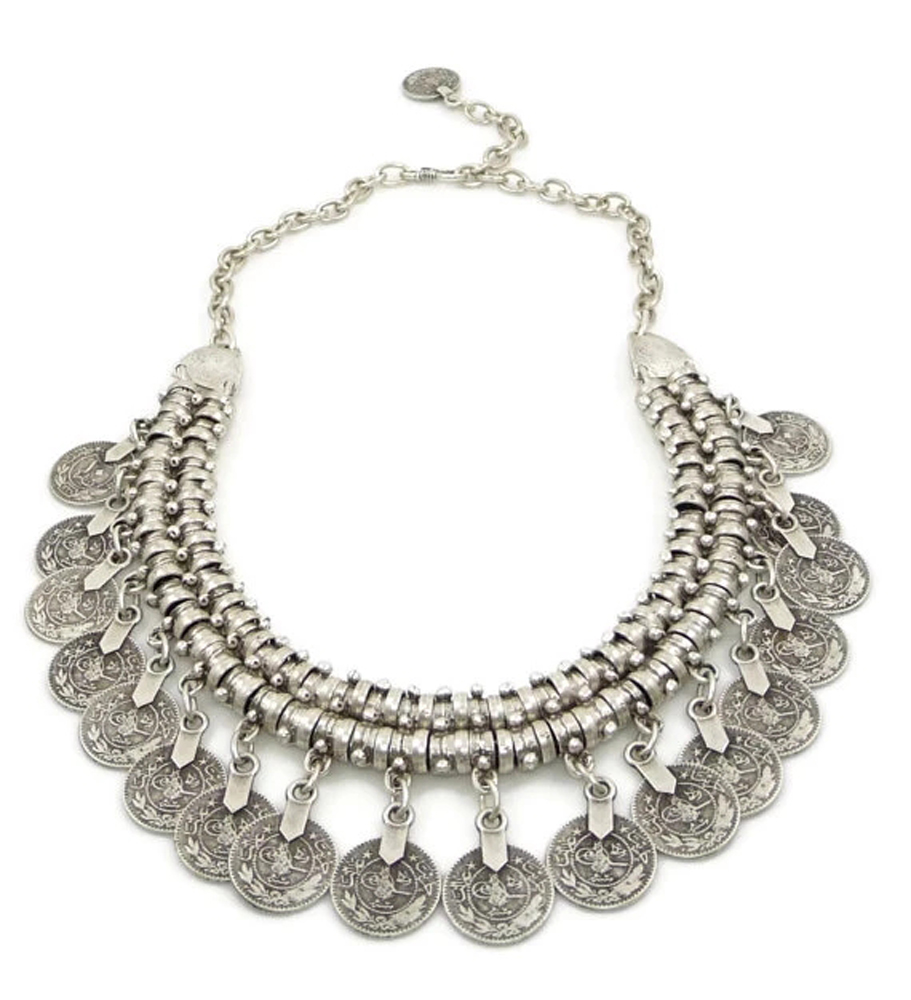Multi-style Vintage Coin Choke - Ethnic Fashion Pakistan review and price