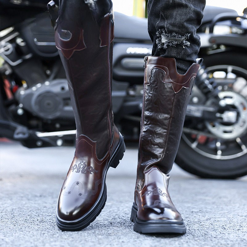 Men's Mid-calf Boots High Qual - Ethnic Fashion For Men review and price