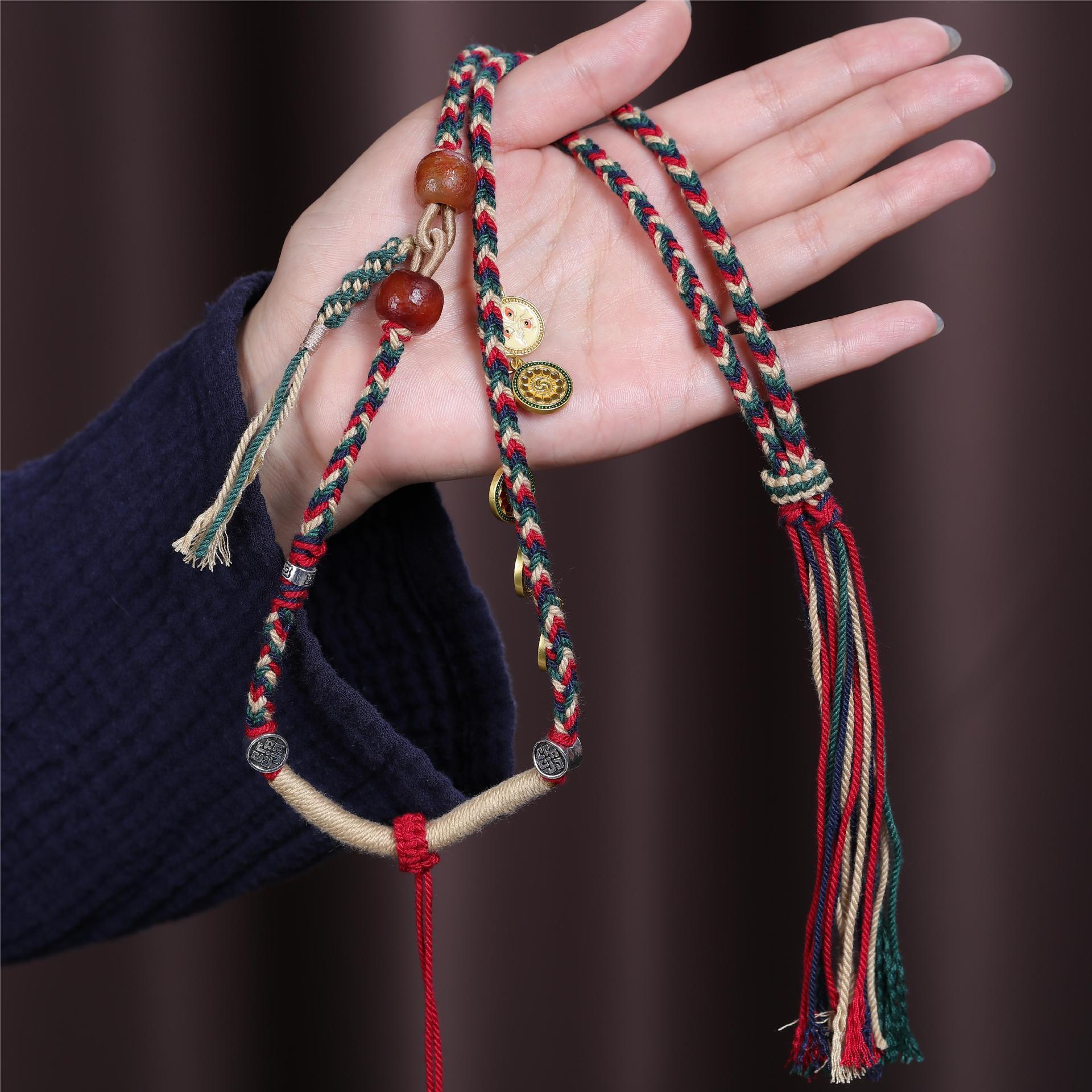 Tibetan Five Way Colorful Pend - Ethnic Fashion Way review and price
