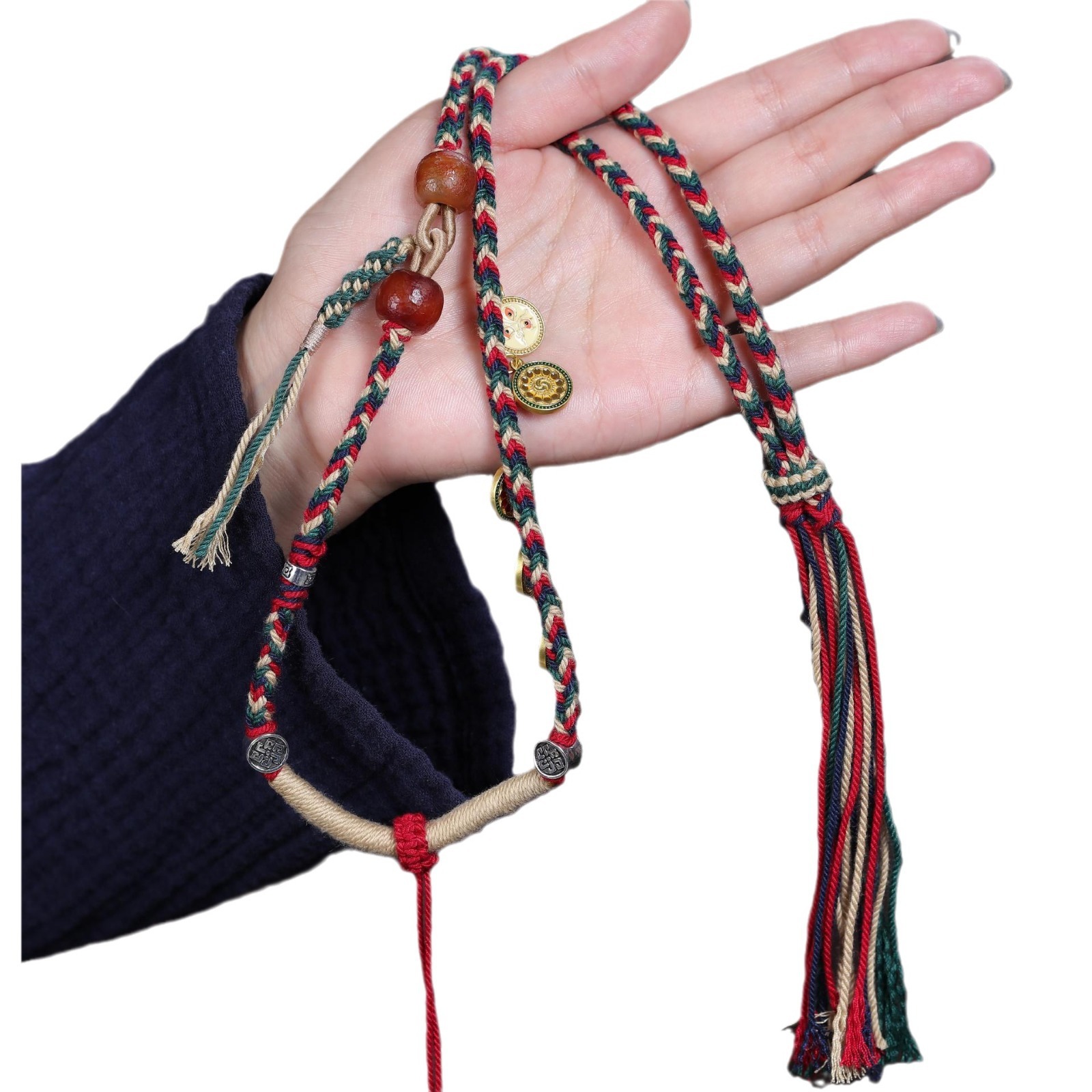 Tibetan Five Way Colorful Pend - Ethnic Fashion Way review and price