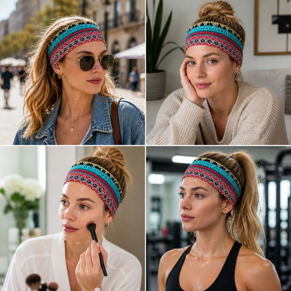 Fashion Ethnic Print Yoga Head - Ethnic Fashion Show review and price