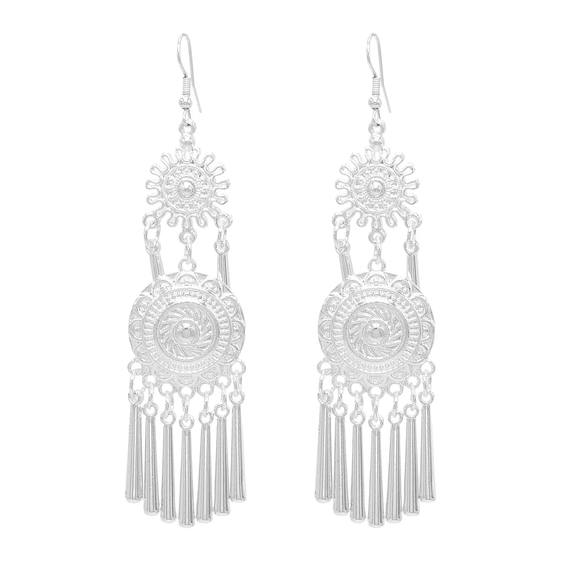Miao Silvery Alloy Small Horn  - Ethnic Fashion Pakistan review and price