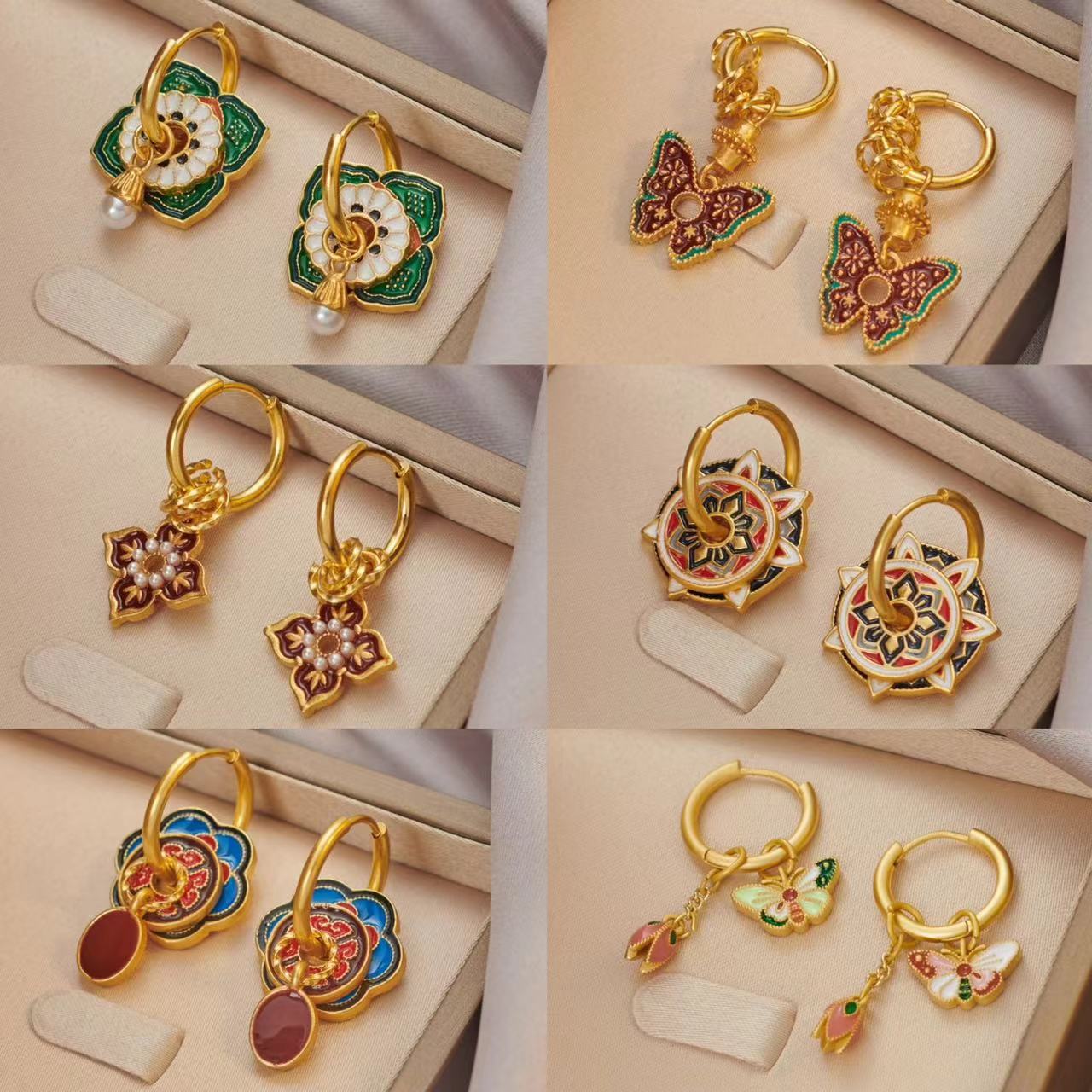 Vintage Chinese Colorful Ename - Ethnic Fashion Way review and price