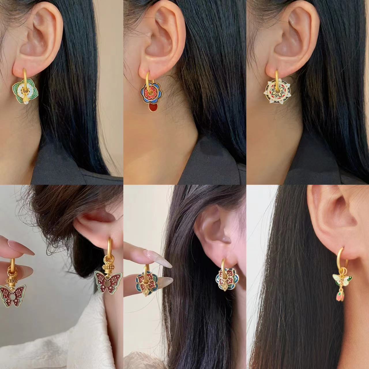 Vintage Chinese Colorful Ename - Ethnic Fashion Way review and price