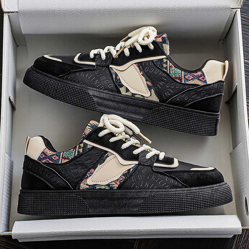 Men's Vintage Patchwork Platfo - Ethnic Fashion For Men review and price