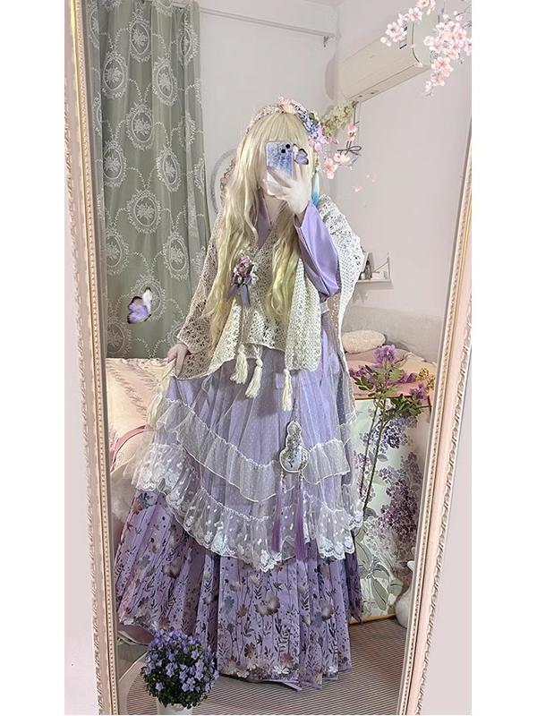 Purple Hanbok Set Daily Cute L - Hanbok Modern Set review and price