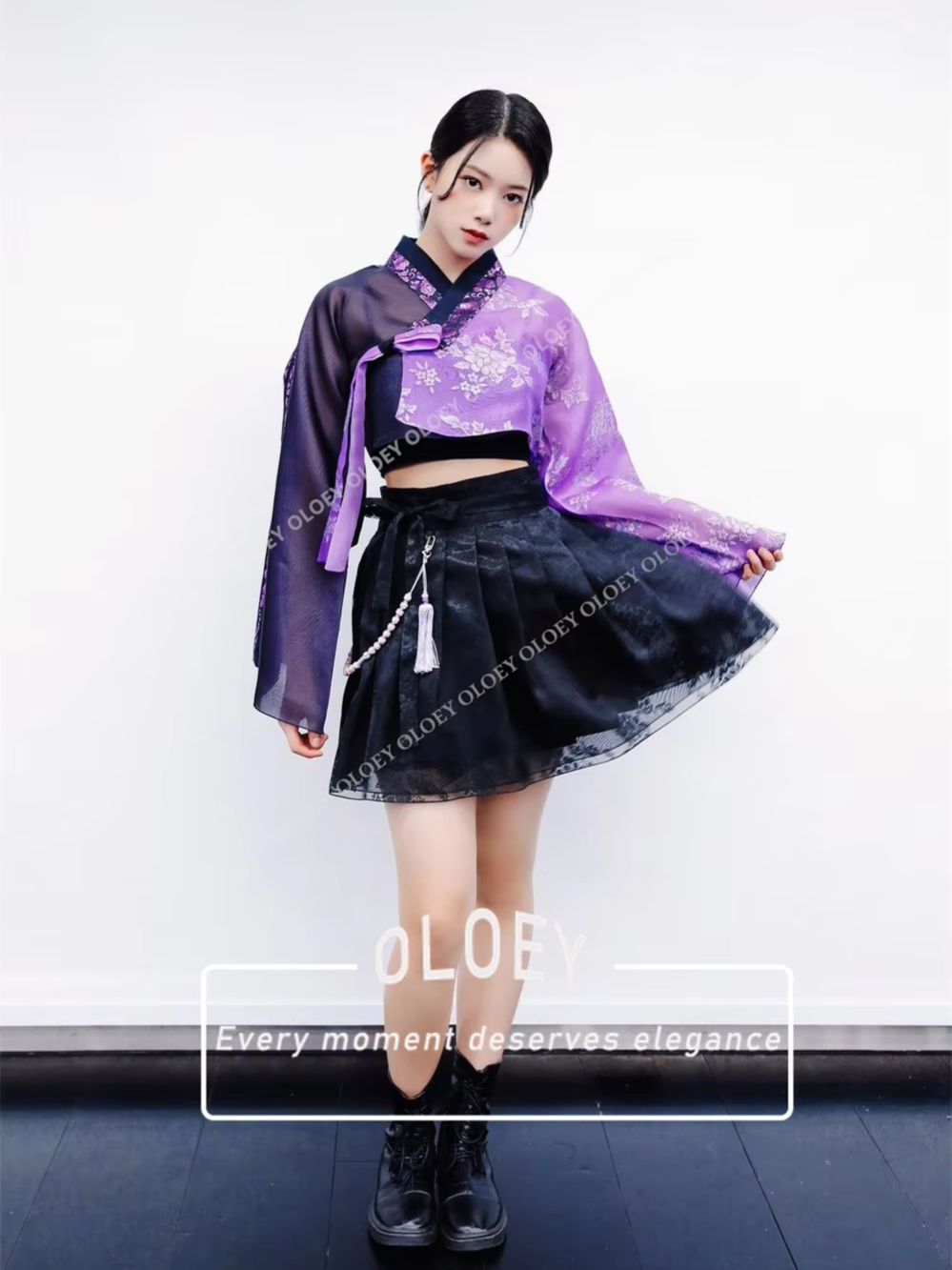 OLOEY Vintage Black Purple Han - Hanbok Modern Set review and price