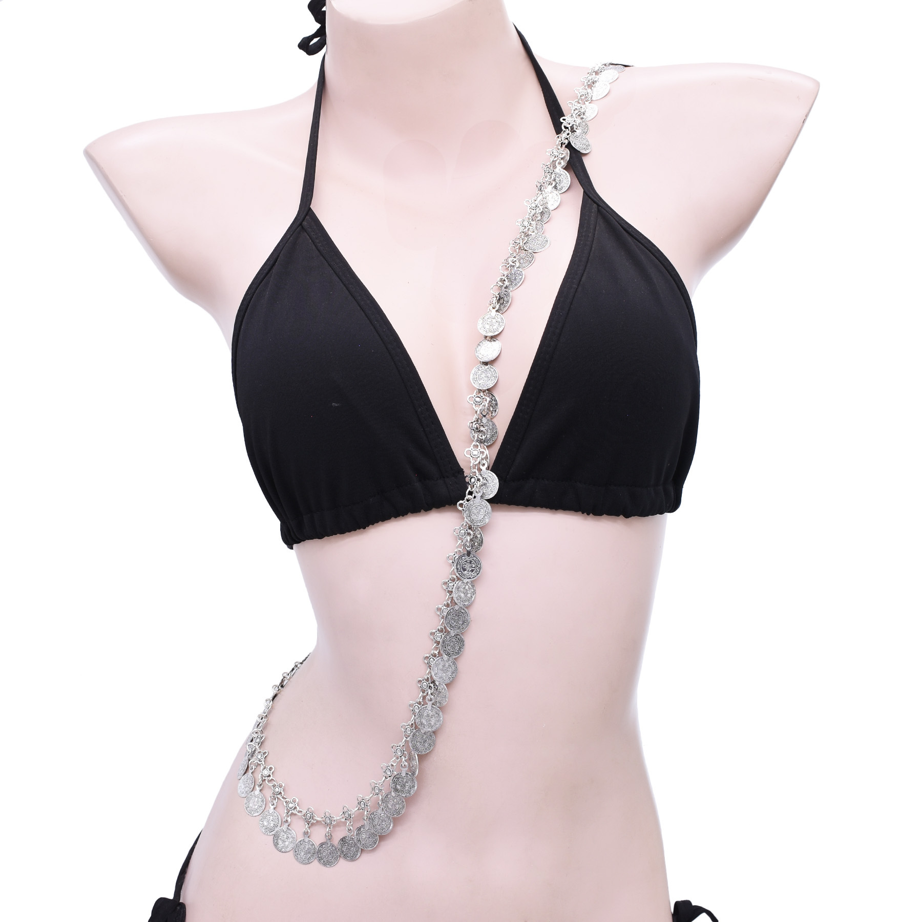Silvery Alloy Coins Tassel Sho - Ethnic Fashion Pakistan review and price