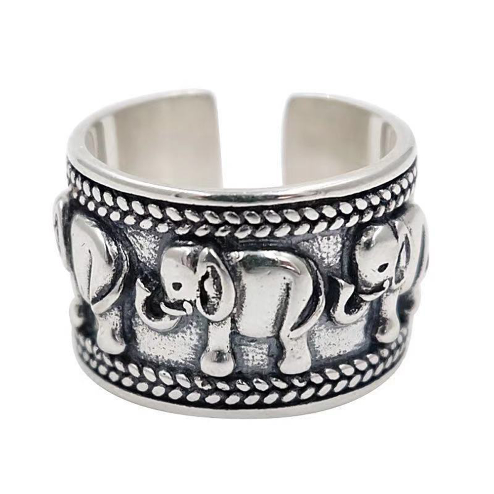 Punk Vintage Silvery Elephant  - Ethnic Fashion Pakistan review and price