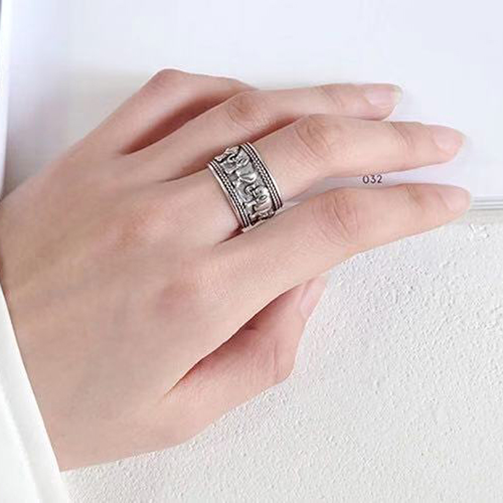 Punk Vintage Silvery Elephant  - Ethnic Fashion Pakistan review and price