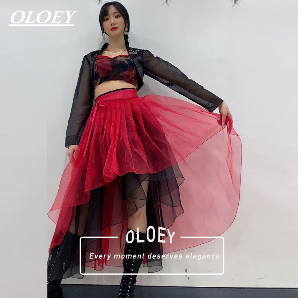 OLOEY Modern Red Black Concert - Hanbok Modern Set review and price