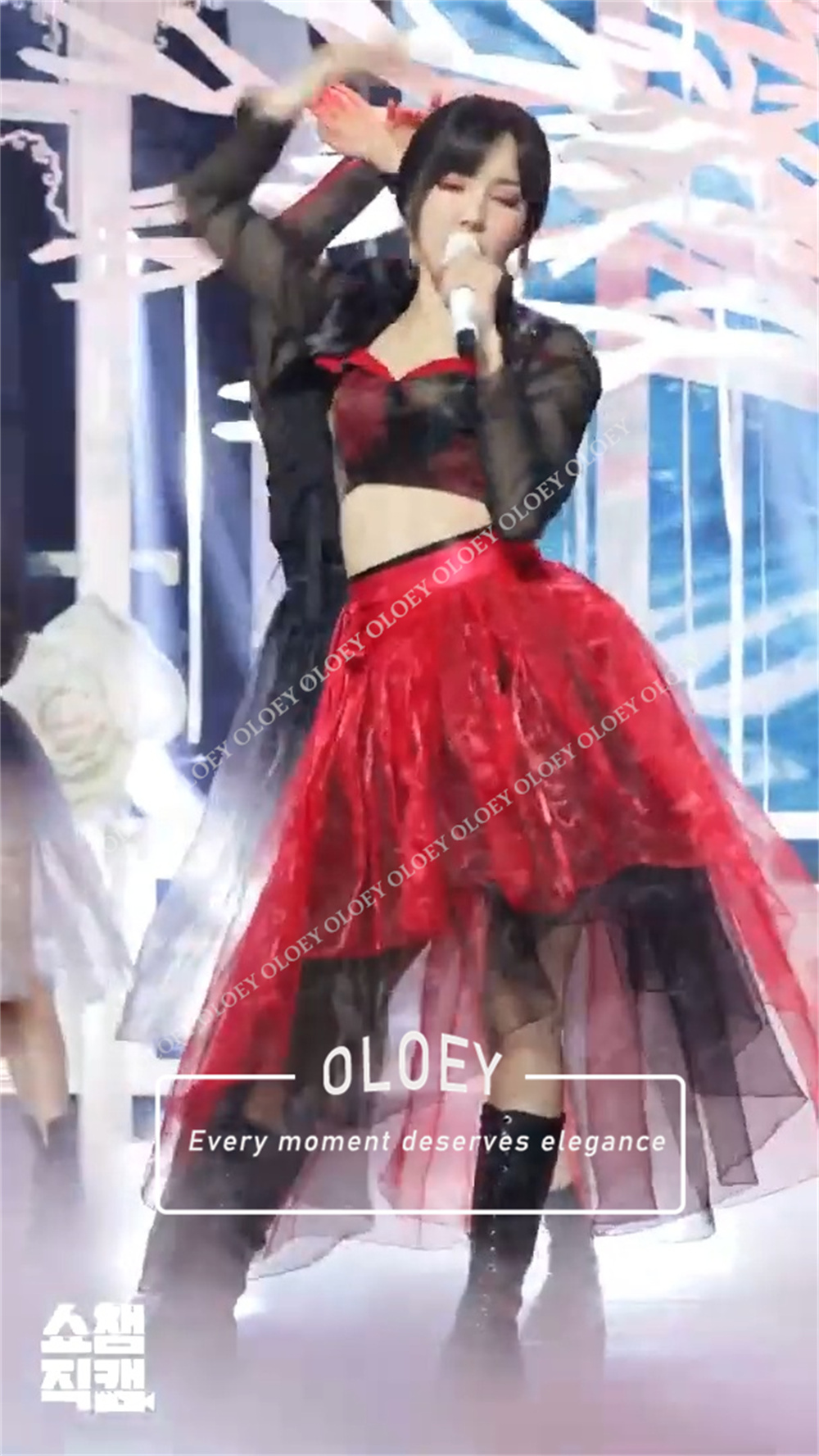 OLOEY Modern Red Black Concert - Hanbok Modern Set review and price
