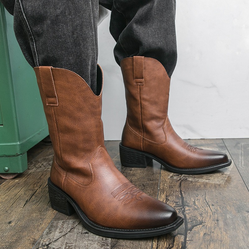 Men Boots Classic Embroidery W - Ethnic Fashion For Men review and price
