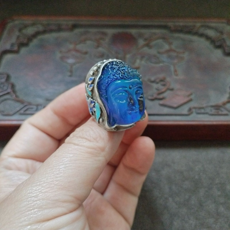 Vintage Import Buddha Head Rin - Ethnic Fashion Imports review and price