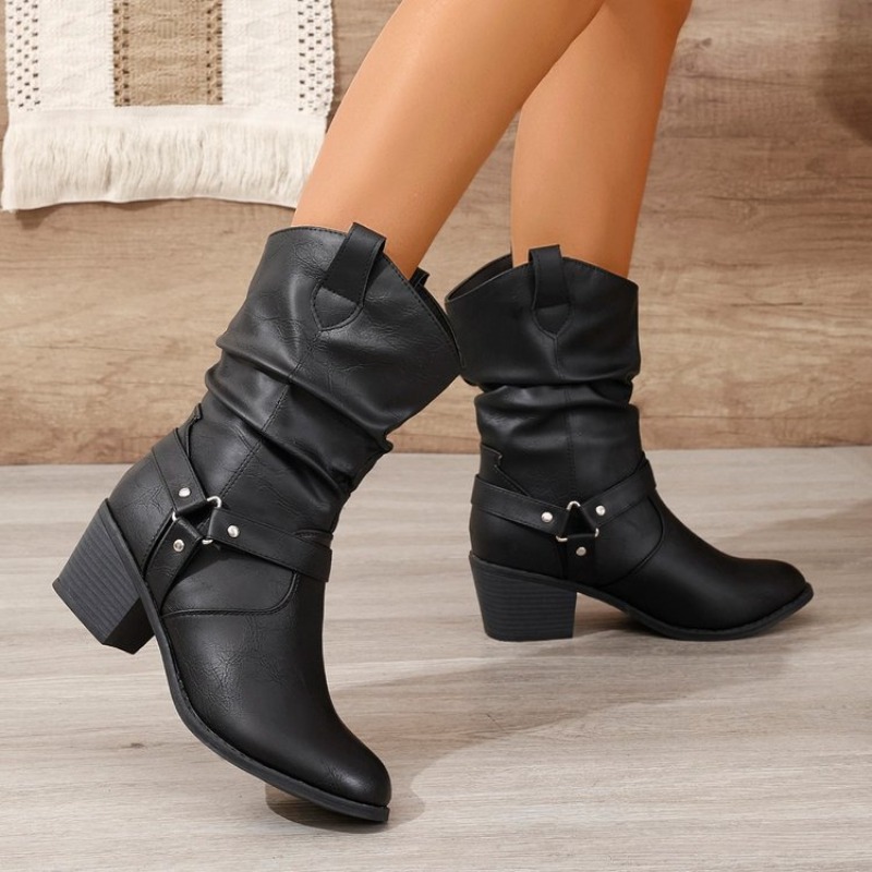Womens Mid-Calf Boots Retro St - The Ethnic Fashion review and price