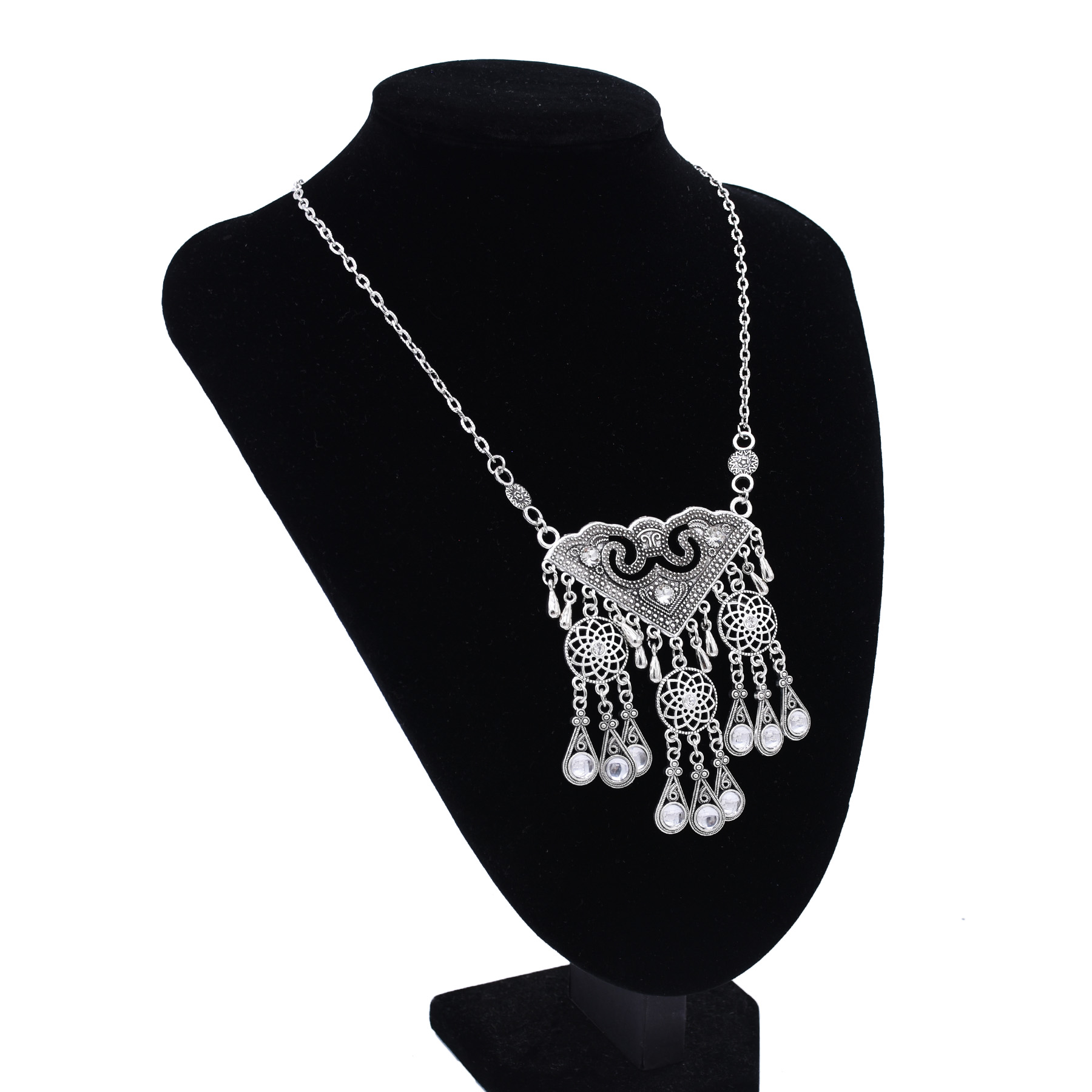 Ethnic Hollow Geometry Pendant - Ethnic Fashion Pakistan review and price