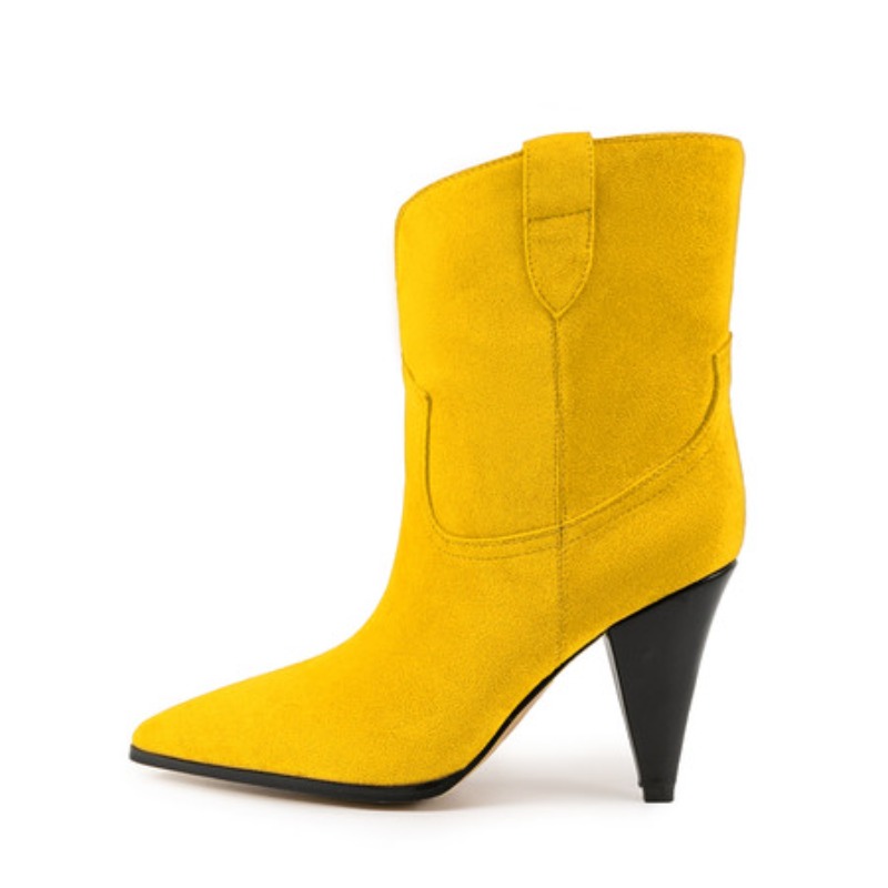 Bicolor Spike Heels Pull On Fa - The Ethnic Fashion review and price