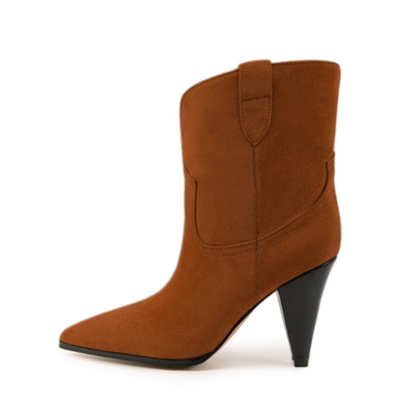 Bicolor Spike Heels Pull On Fa - The Ethnic Fashion review and price